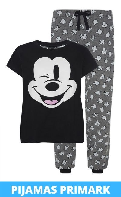 Pijama de mickey color negro primark dos piezas comprar ahora