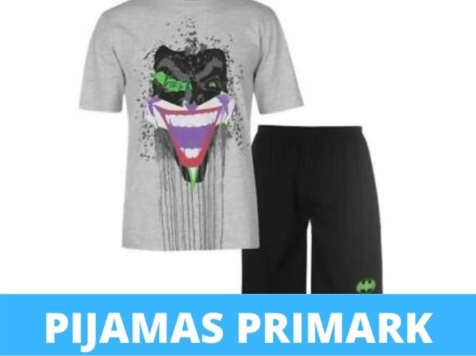 Pijamas de joker para hombre color negro de primark