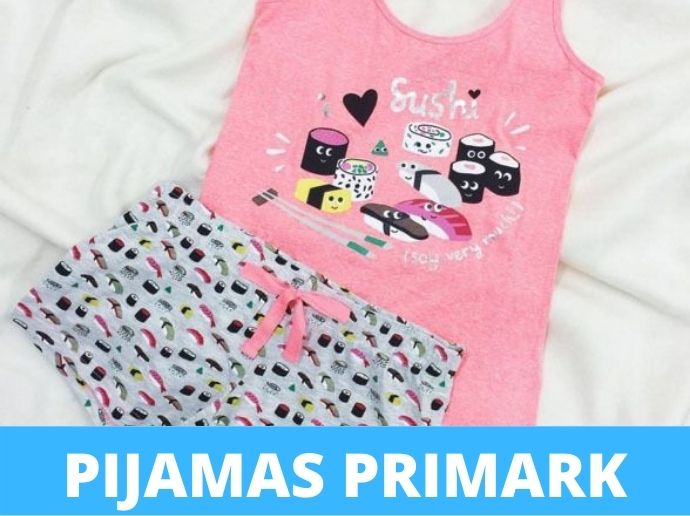Compra Pijamas de sushi cortos de niña Primark