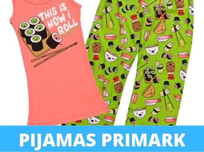 Compra Pijama largos de sushi primark de mujer