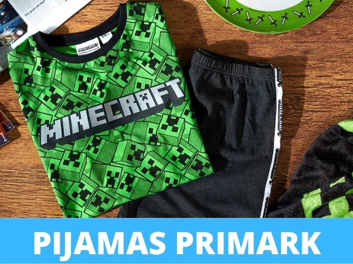 Pijamas de minecraft color verde de nino Compra primark