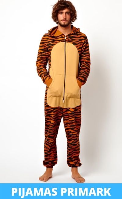 Pijama Completo de Tigre para hombre Colección Primark