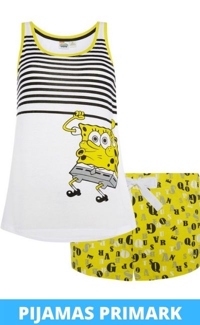Colección Pijama para niña cortos de bob esponja Primark