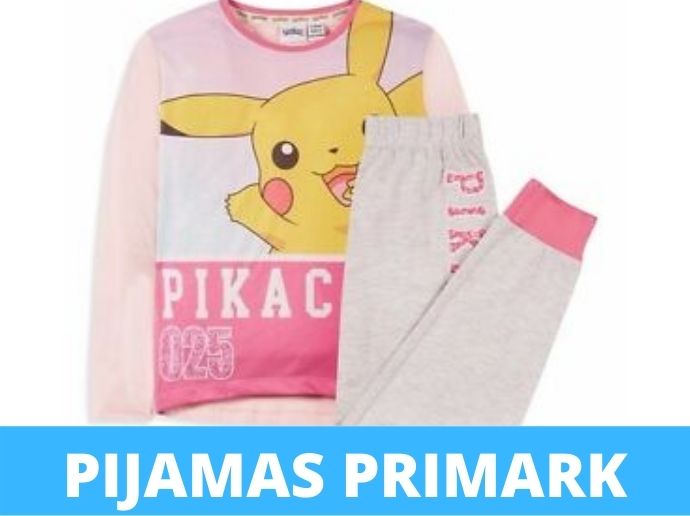 Descuento Pijama pikachu niña largo primark