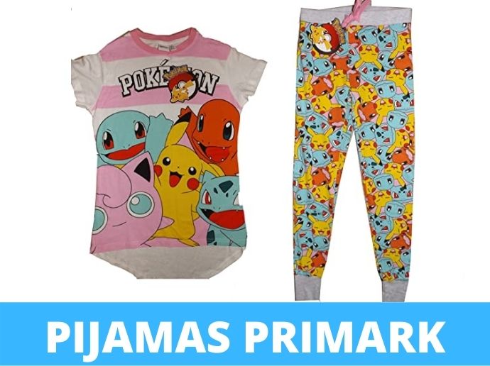 Pijamas de pokemon dos piezas de niña en Descuento