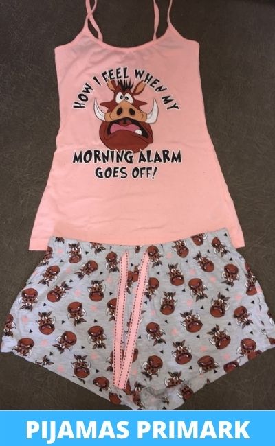 Pijama color rosa para mujer Pumba en Rebajas