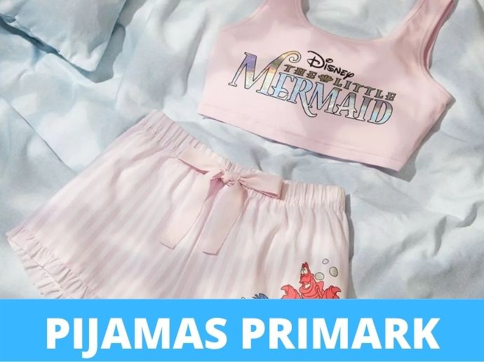 Pijamas de sirenita ariel cortos dos partes de primark ofertas