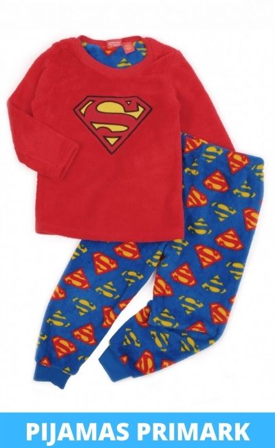 Pijama de superman para niño largo rebajas