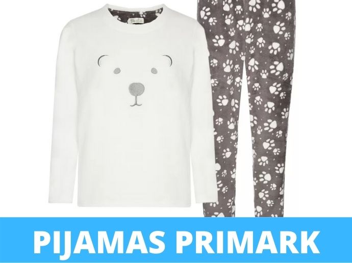 Pijamas de Peluche largo dos piezas primark Ofertas